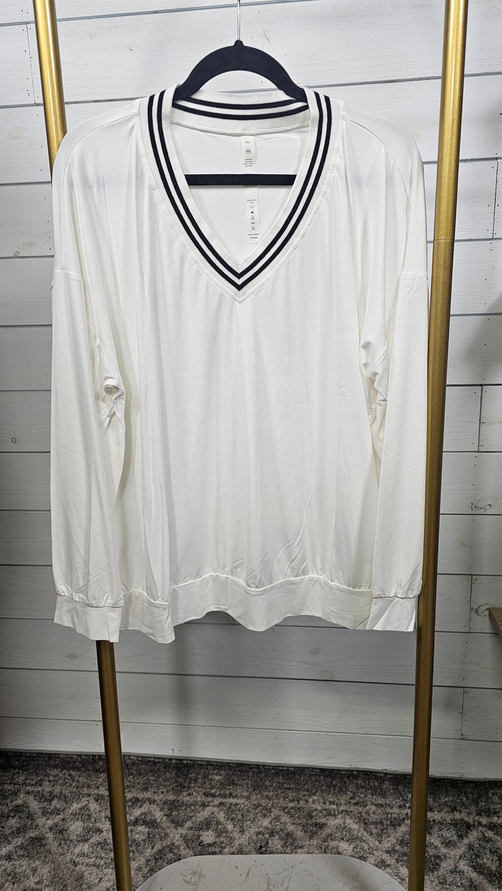 Rae Mode - Quickdry V Neck Long Sleeve Top