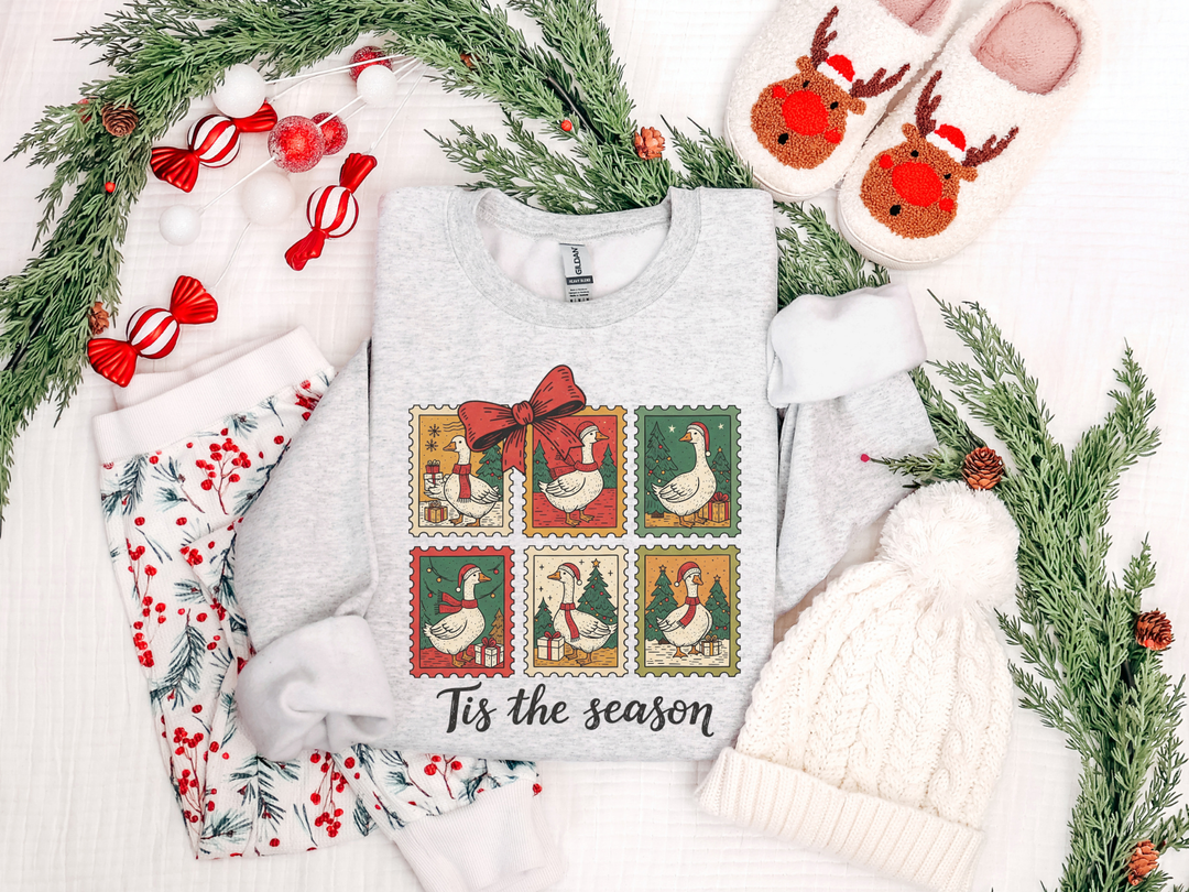 'Tis The Season Goose Graphic Tee Stamps Graphic Sweatshirt