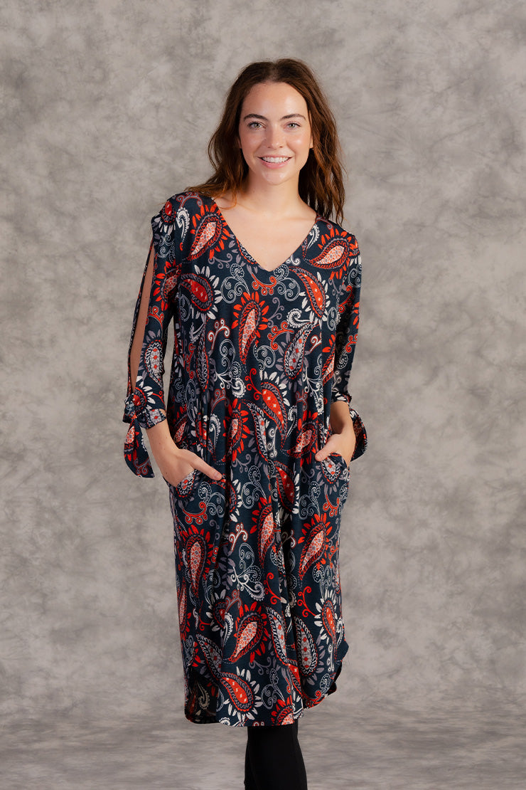 Sew in Love - Teal Paisley Dress