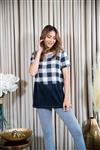 Sew in Love - Ombre Plaid Top