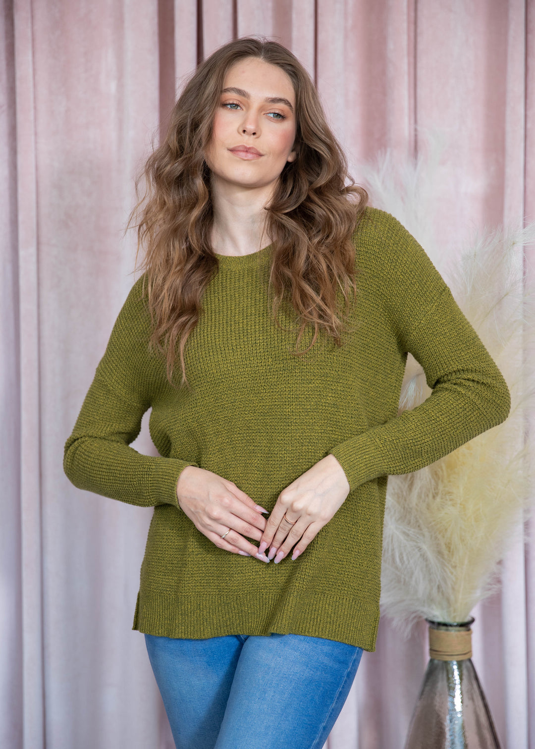 Sew in Love - Olive Green Sweater
