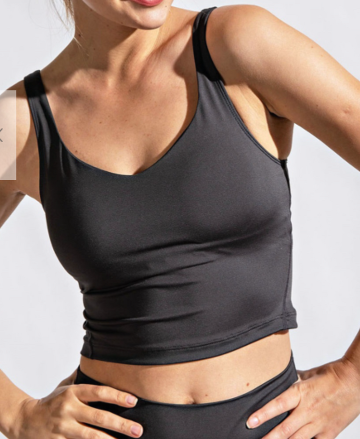 Rae Mode - LUX BUTTER COMPRESSION V NECKLINE YOGA TOP