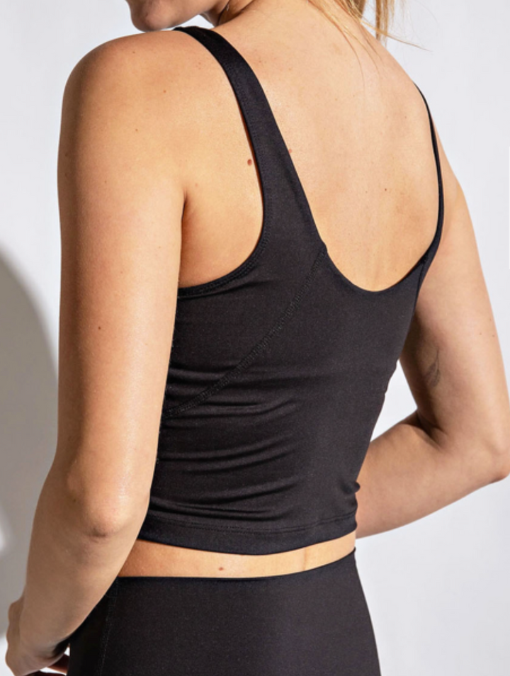 Rae Mode - LUX BUTTER COMPRESSION V NECKLINE YOGA TOP