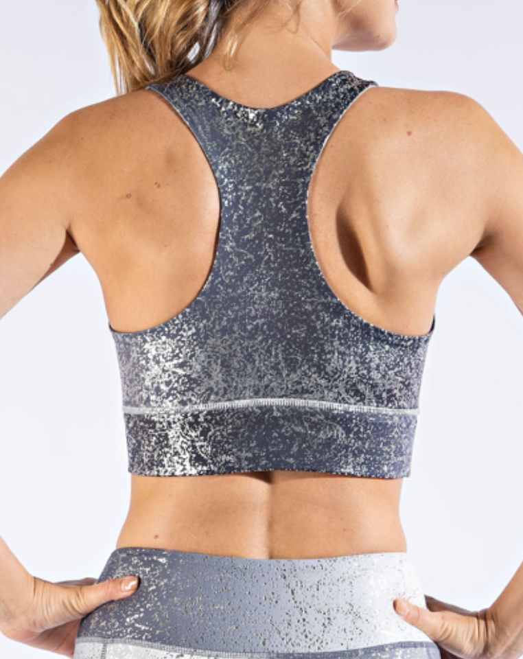 Rae Mode - Galaxy Foil Print Sports Bra