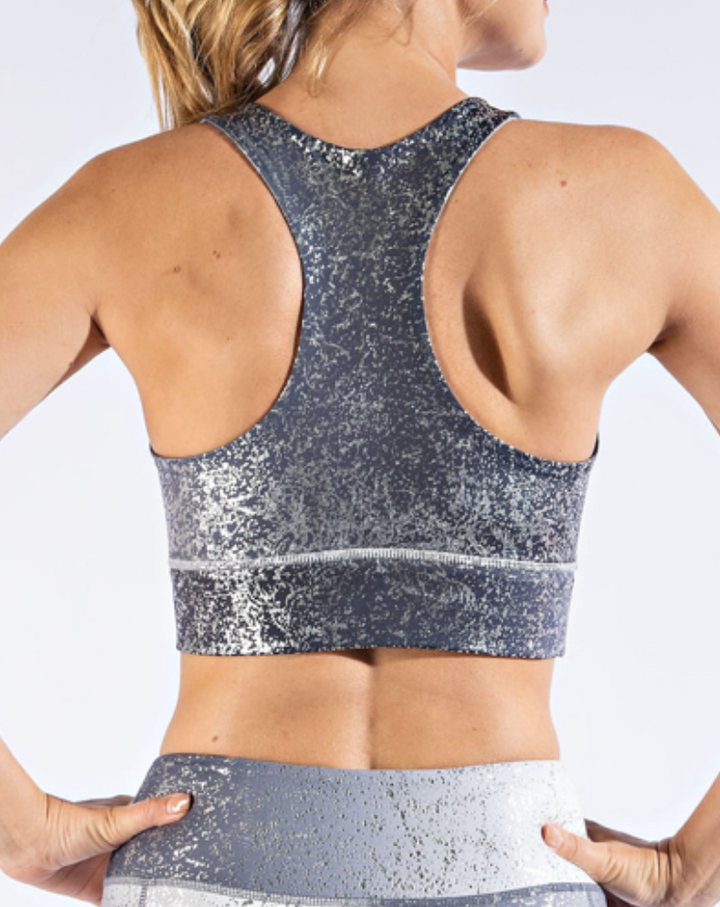 Rae Mode - Galaxy Foil Print Sports Bra