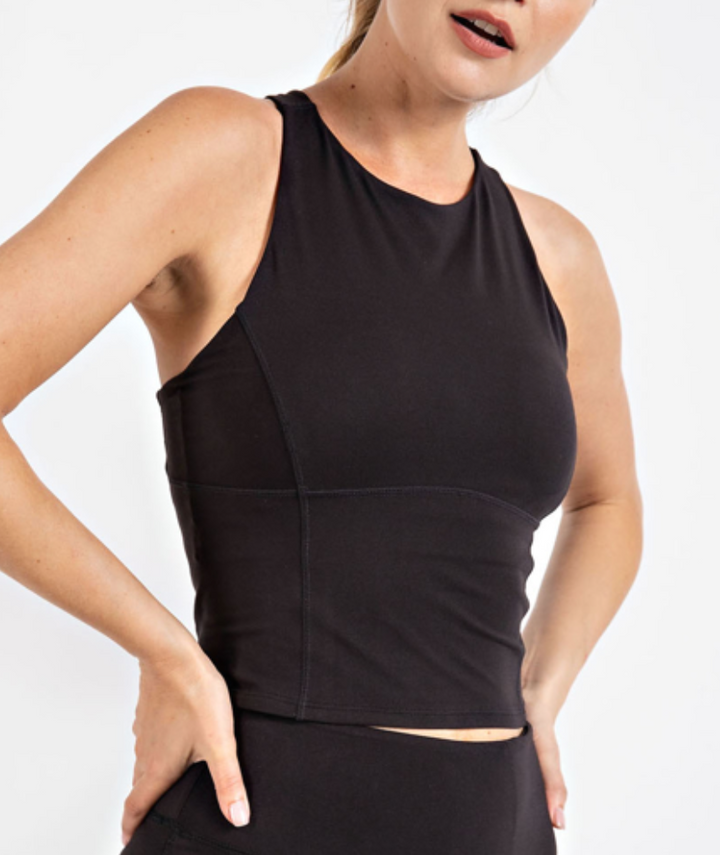 Rae Mode - BUTTER CROP KEYHOLE SPORTS TOP