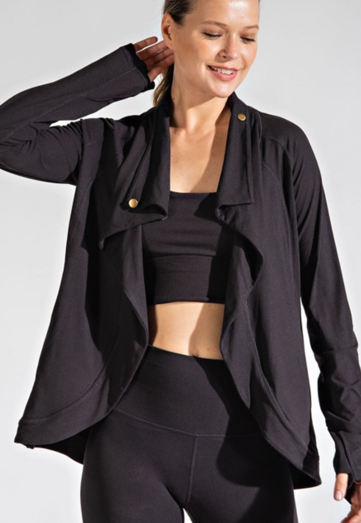 Rae Mode - ASYMMETRIC JACKET WITH COWL NECK