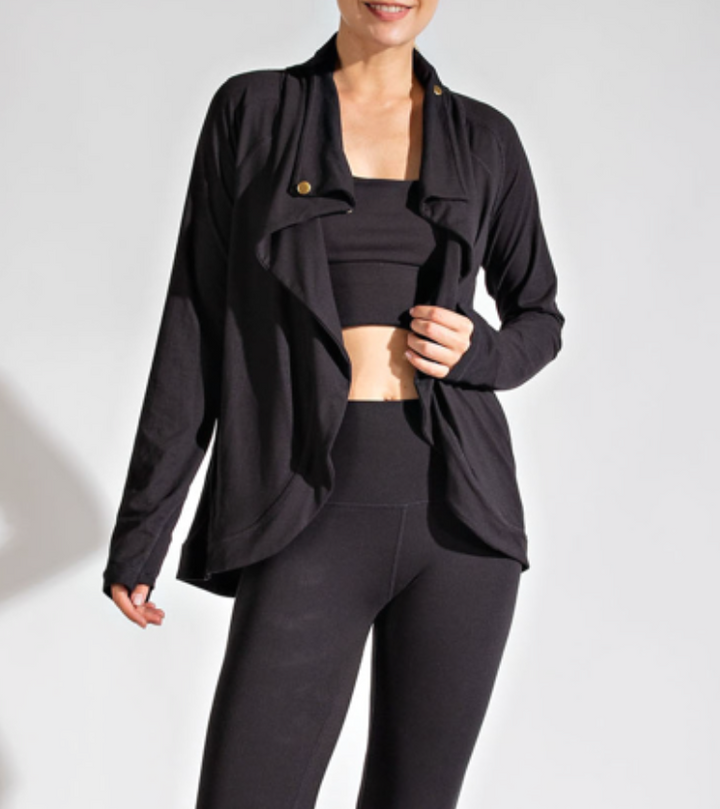 Rae Mode - ASYMMETRIC JACKET WITH COWL NECK