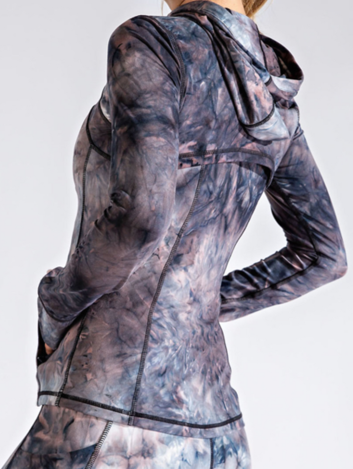 Rae Mode - MARBLE TIE DYE FITTED JACKET