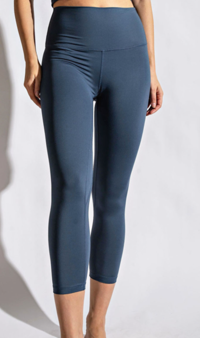 Rae Mode - Lux Butter Capri Legging (Iron Blue)