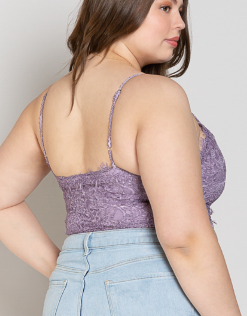 POL - Empire Bodice Crochet Lace Crop Top