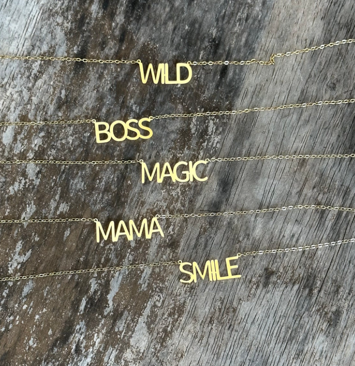 Blakeley - SCRIPT NECKLACES