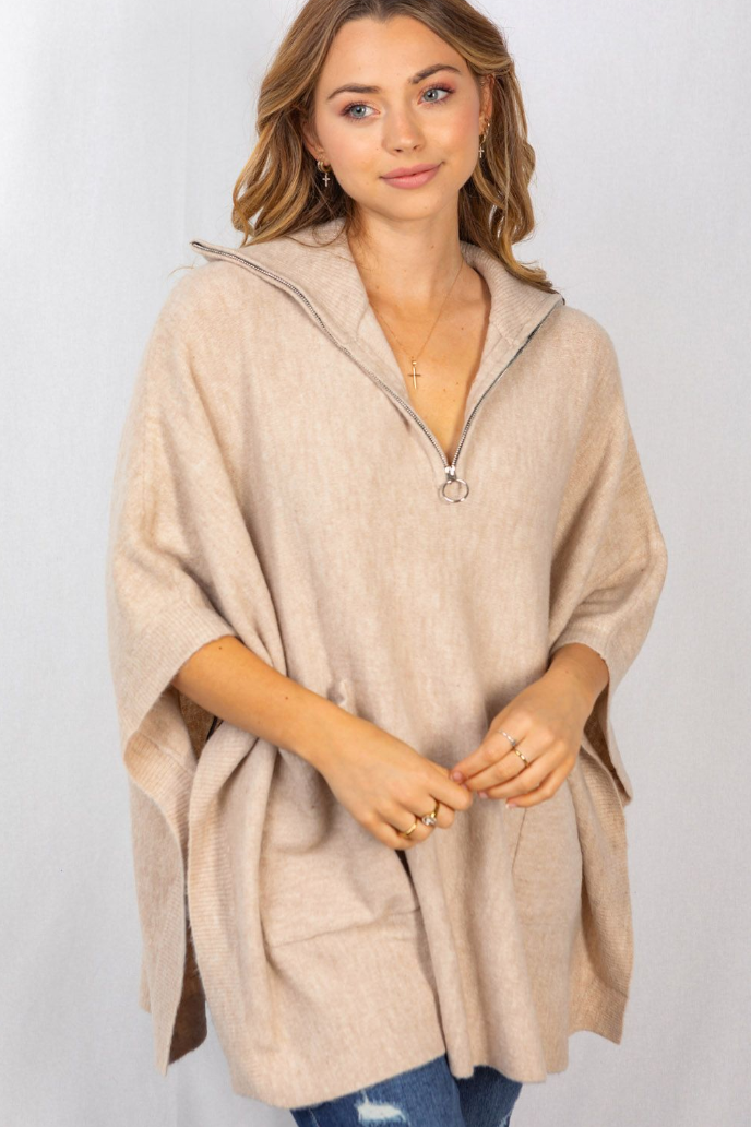 White Birch - Zip Up Sweater