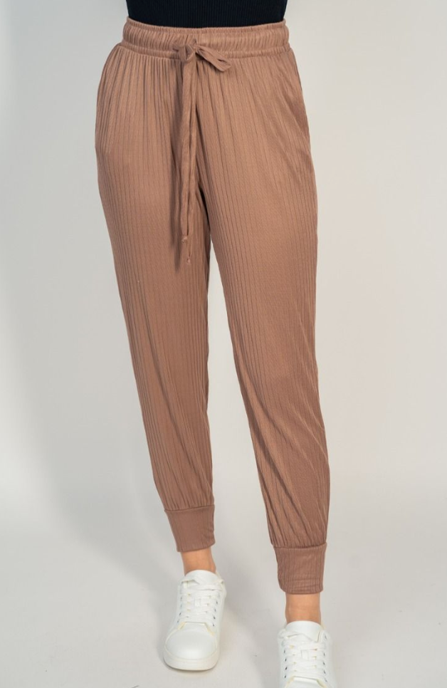 White Birch - Mocha Joggers
