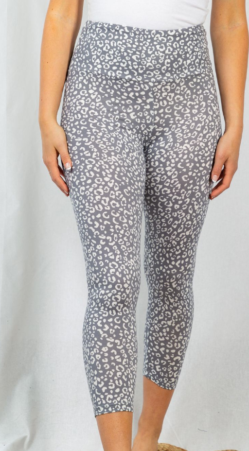 White Birch - Grey Cheetah Leggings