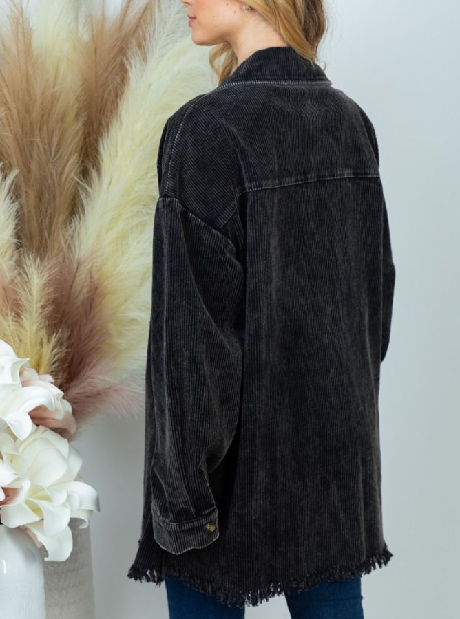 White Birch - Corduroy Shacket