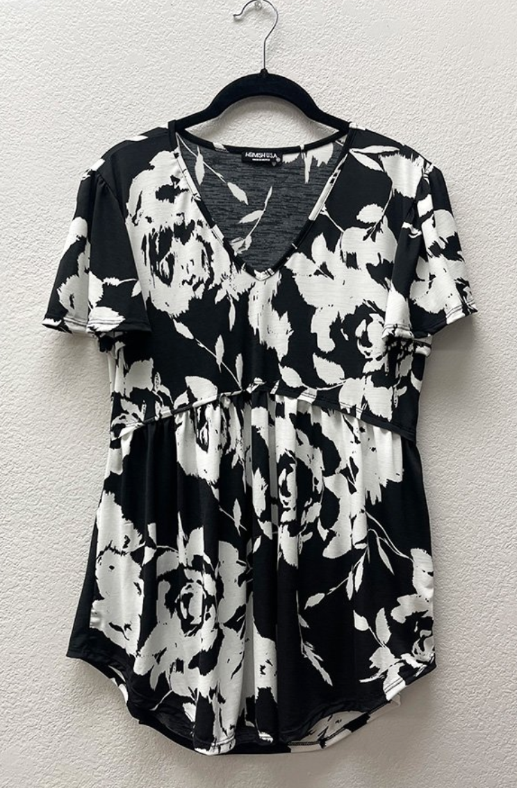 Heimish - Empire Waist Floral Top