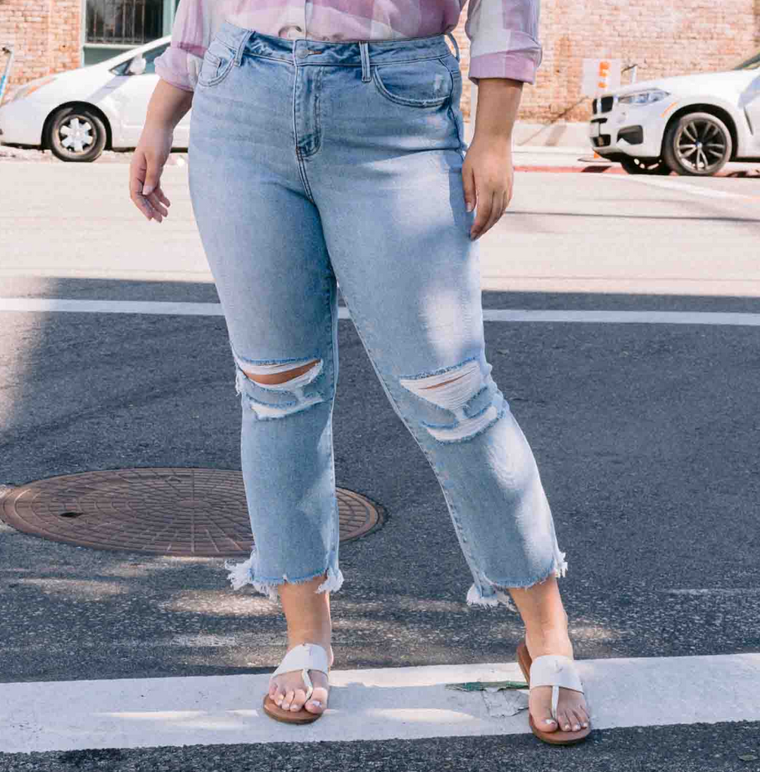 Vervet - HIGH RISE CROP FLARE JEAN