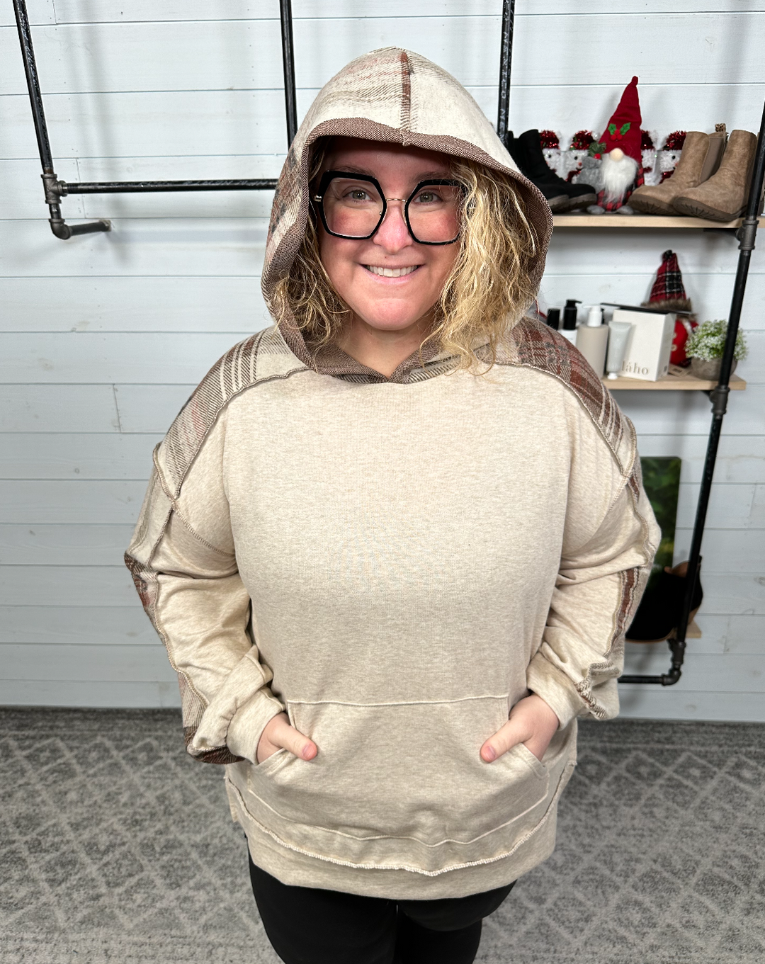 BiBi - Plaid Hoodie