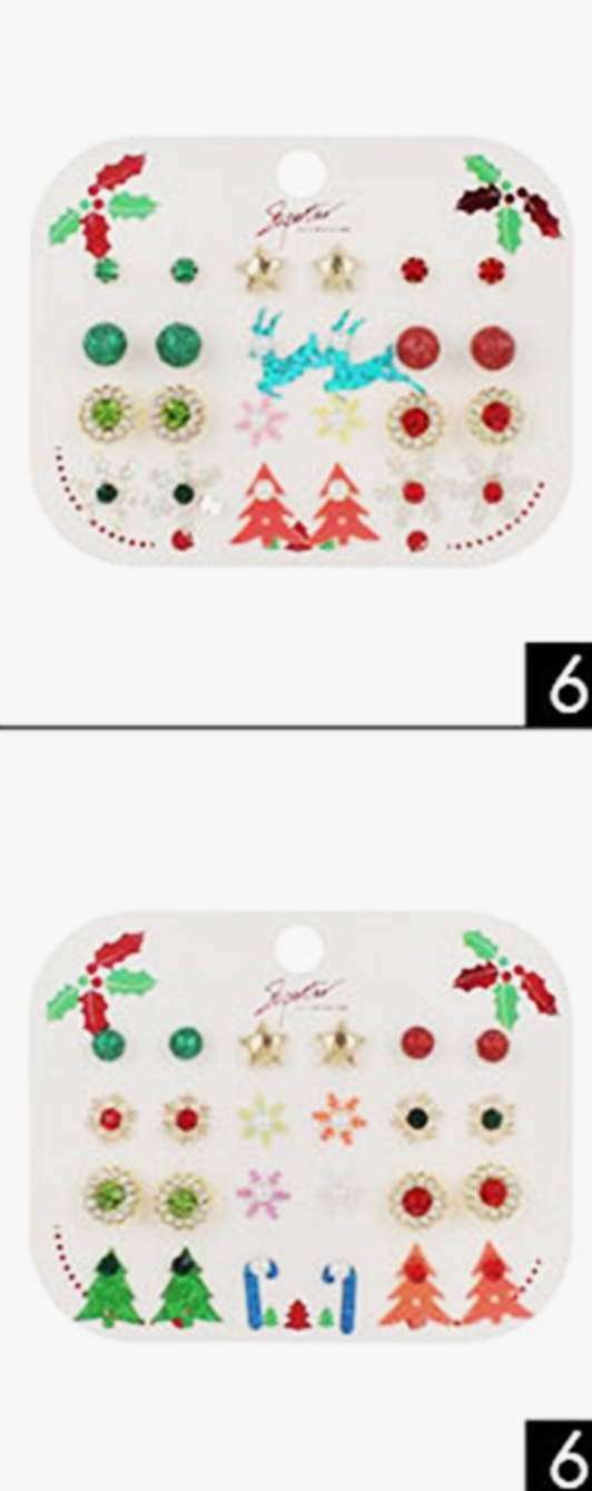 Christmas Stud Earring Set