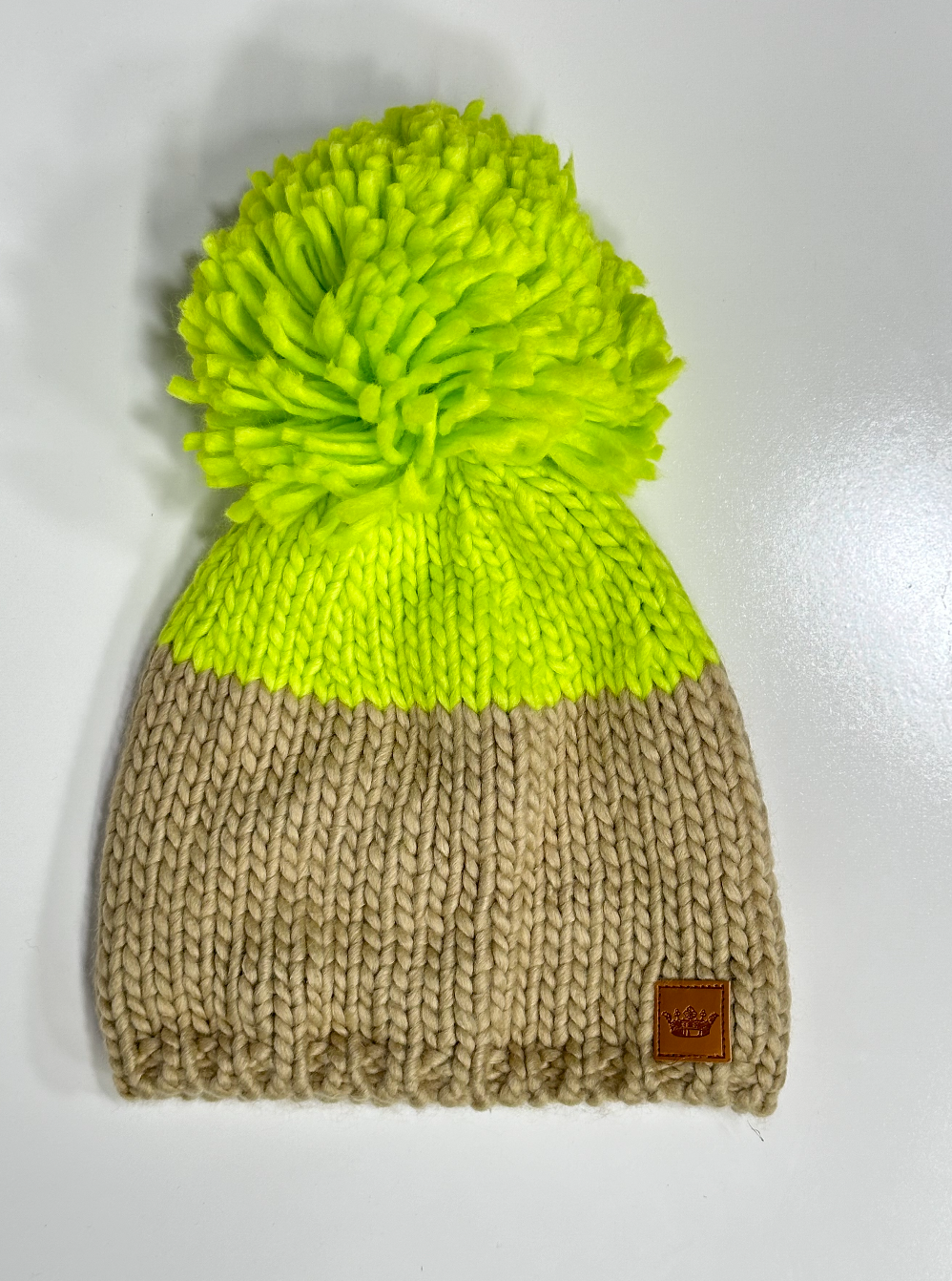 Pom Hat - Neon Yellow