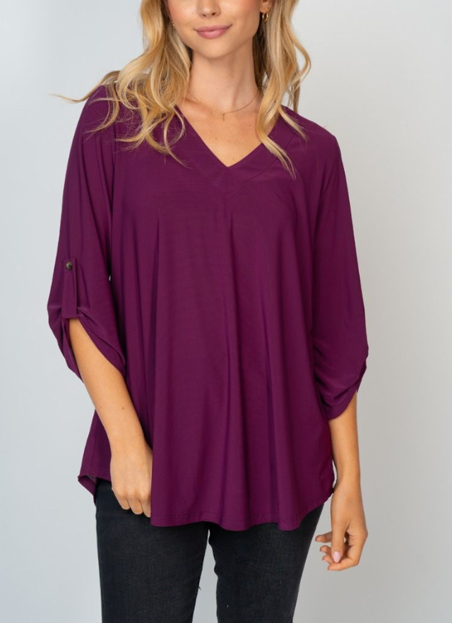 White Birch - 3/4 Sleeve V Neck