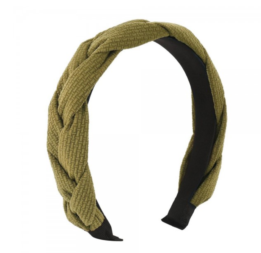 Waffle Knit Braided Headband