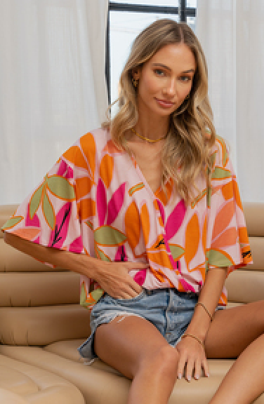 Sew in Love - VNECKLINE WRAP TOP