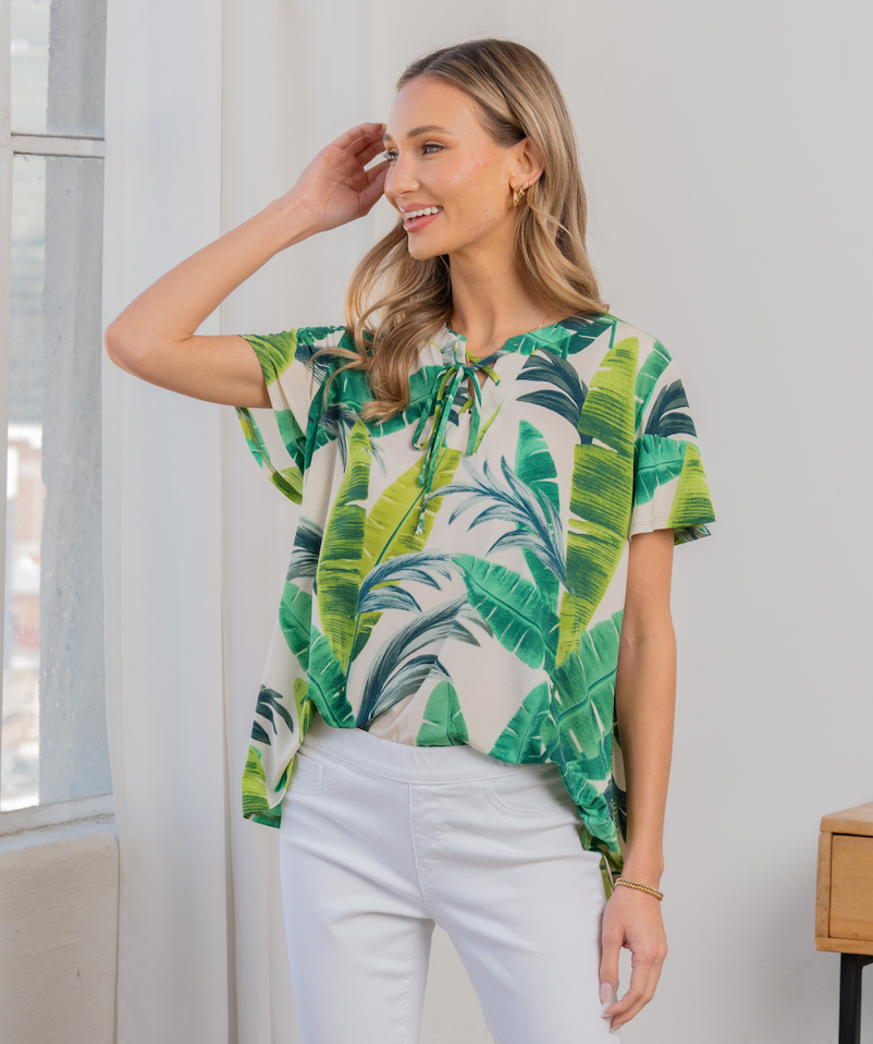 Sew in Love - Green Leaf Top