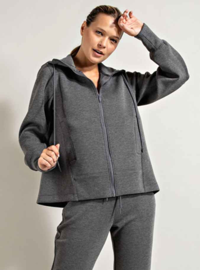 Rae Mode - PONTI HOODIE JACKET