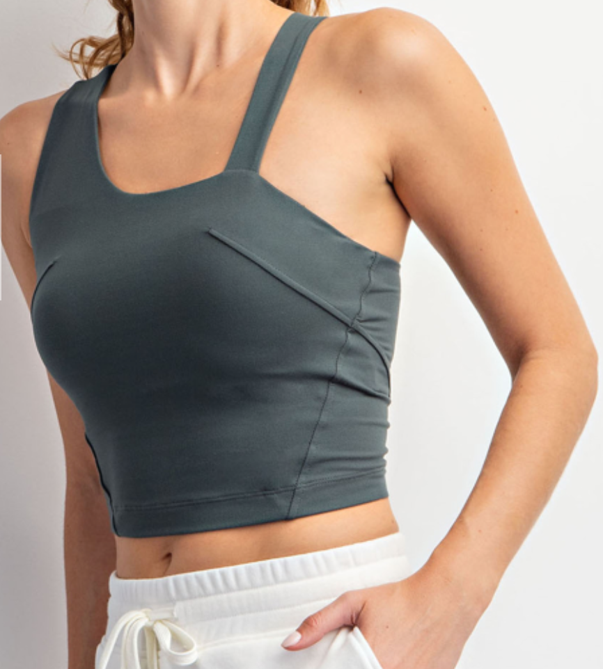 Rae Mode - Butter Fabric Sleeveless Strap Crop Top
