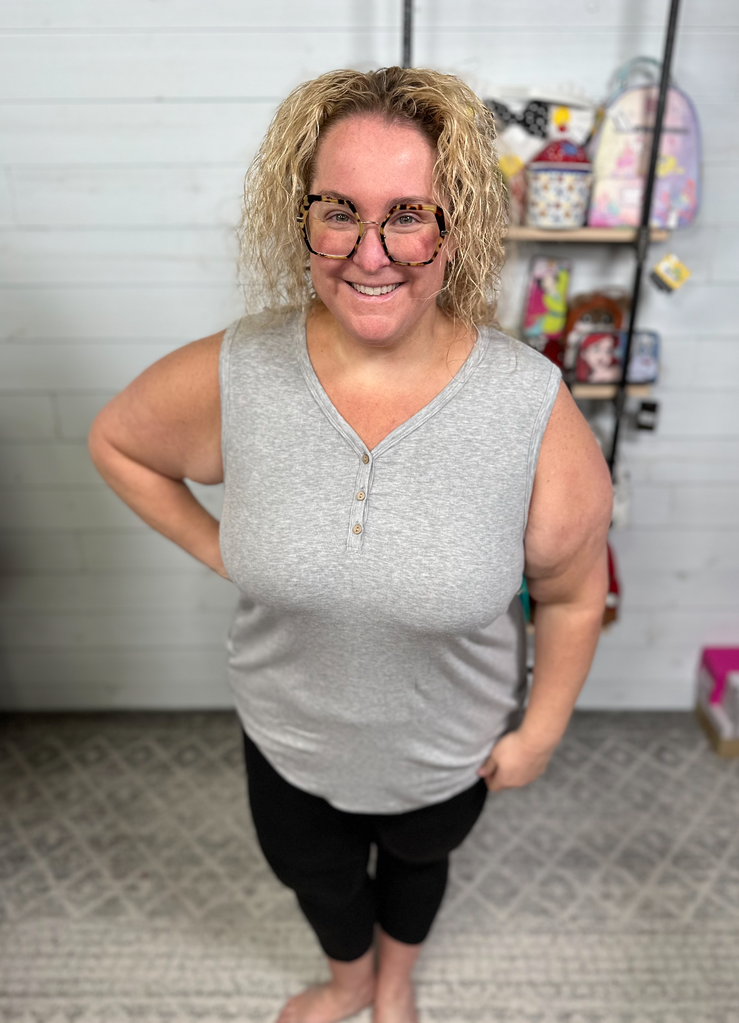 Michelle Mae - Grey Tank Top