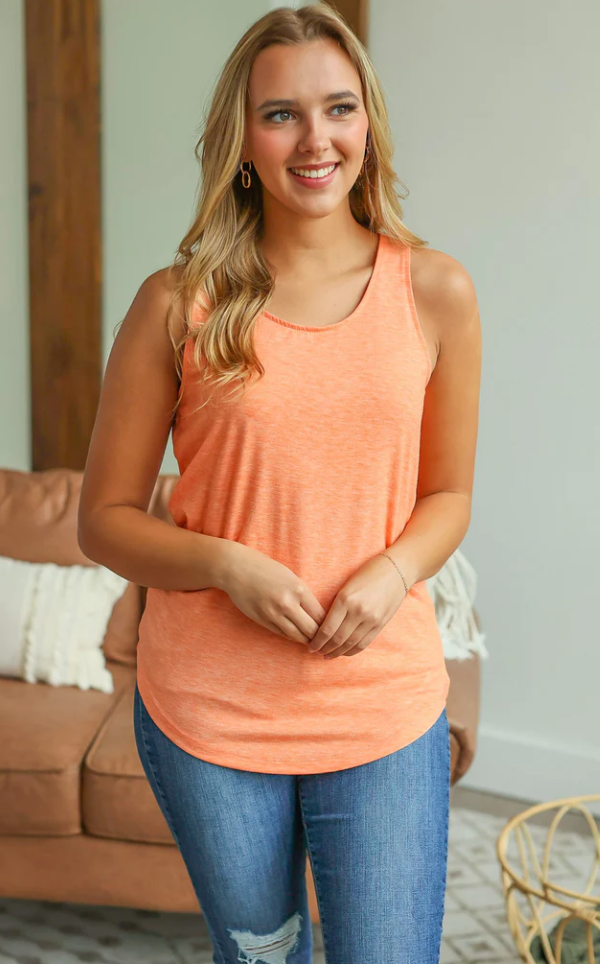 Michelle Mae - Orange Tank Top