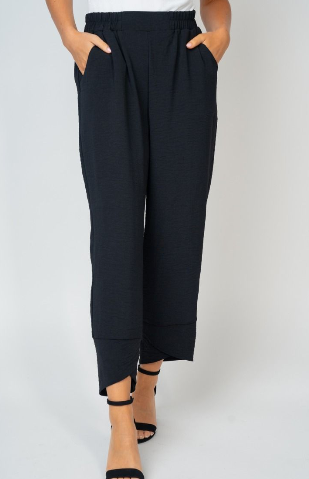 White Birch - High Waist Black Pants