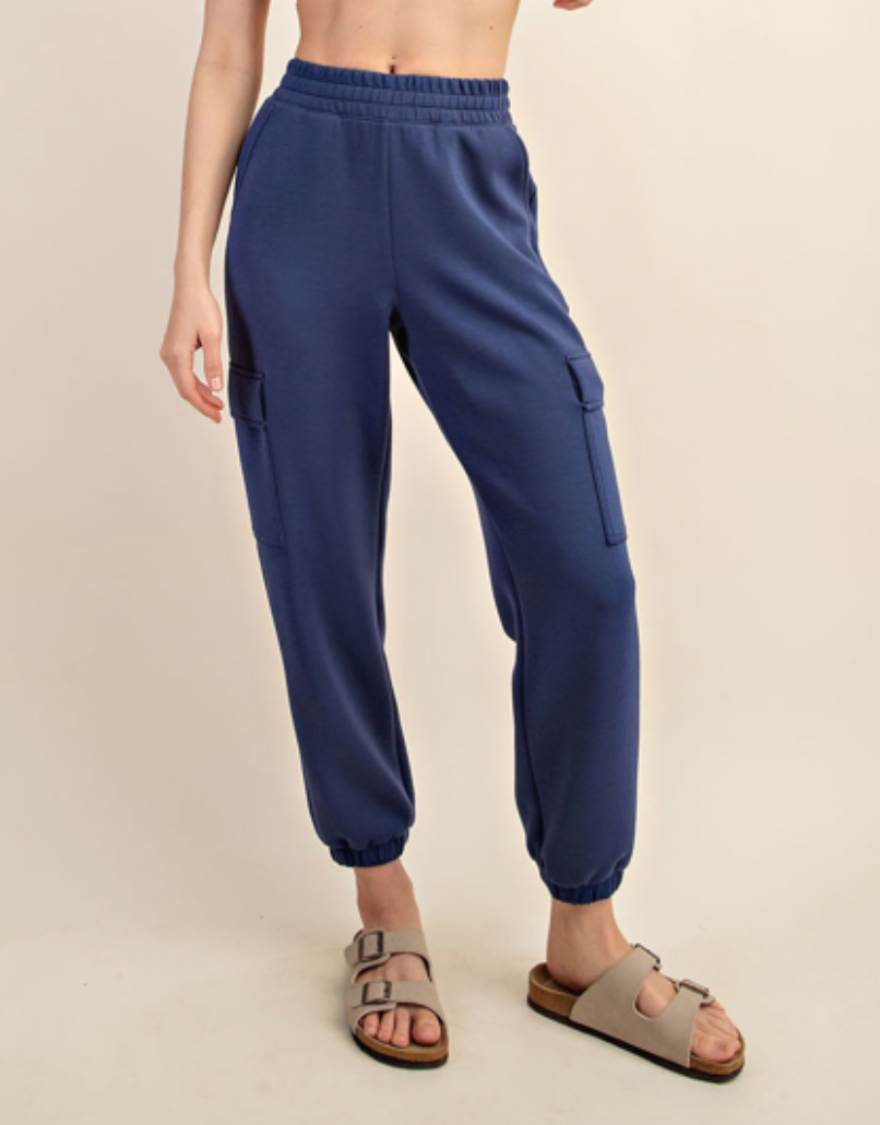 Rae Mode MODAL POLY SPAN SCUBA CARGO JOGGER PANT