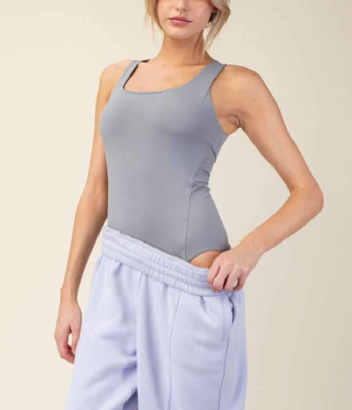 Rae Mode RECYCLED BUTTER SLEEVELESS BODYSUIT