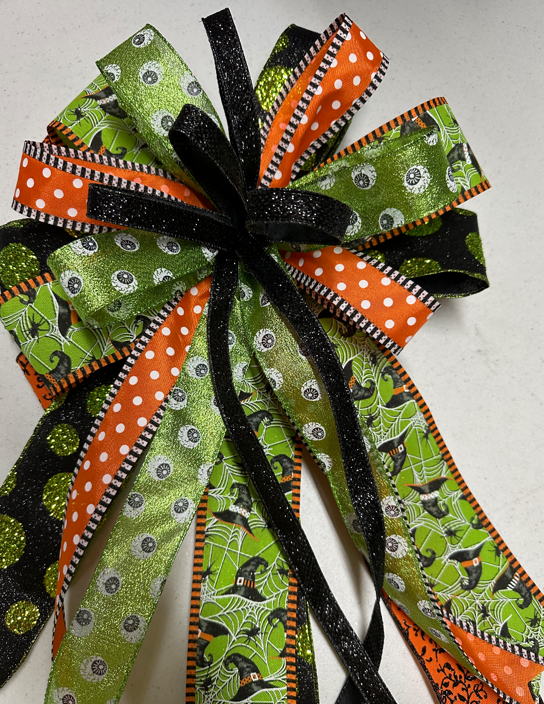Handmade Holiday Bows for Home Decor - Witch
