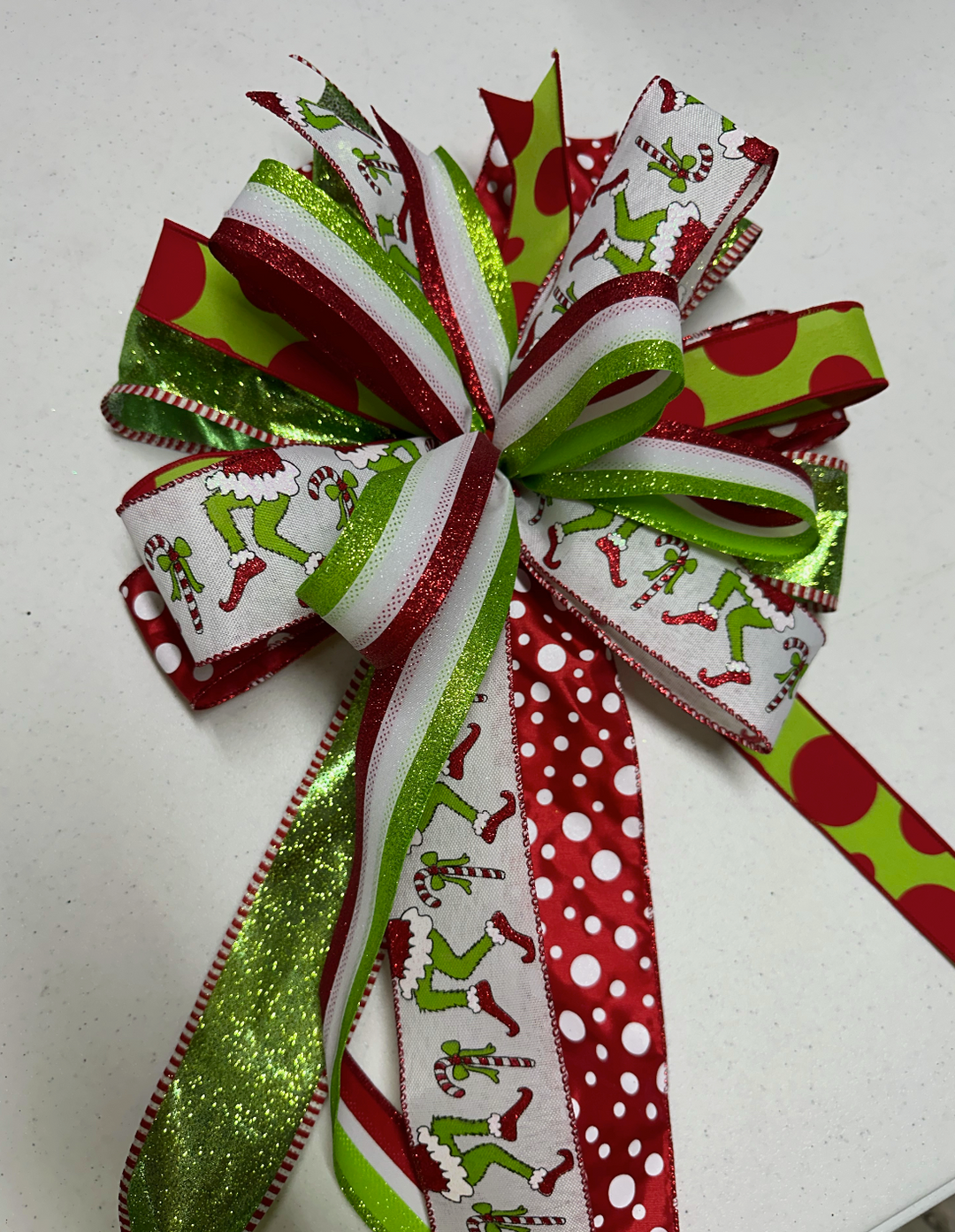 Handmade Holiday Bows for Home Decor - Whimsical Christmas