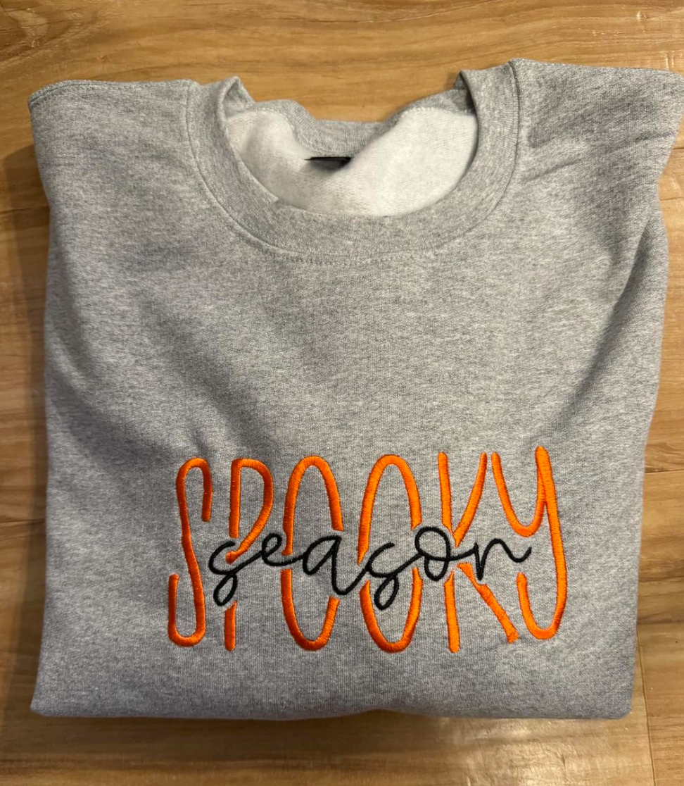 Embroirdered Spooky Season Sweatshirt