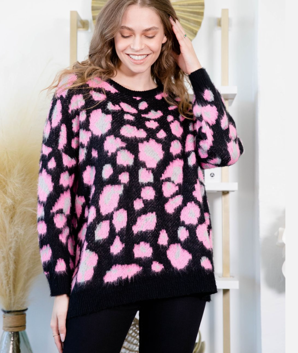 Sew In Love - Animal Print Sweater