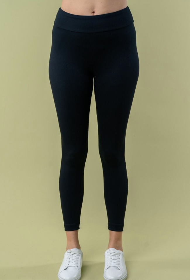 White Birch - High Waisted Black Leggings