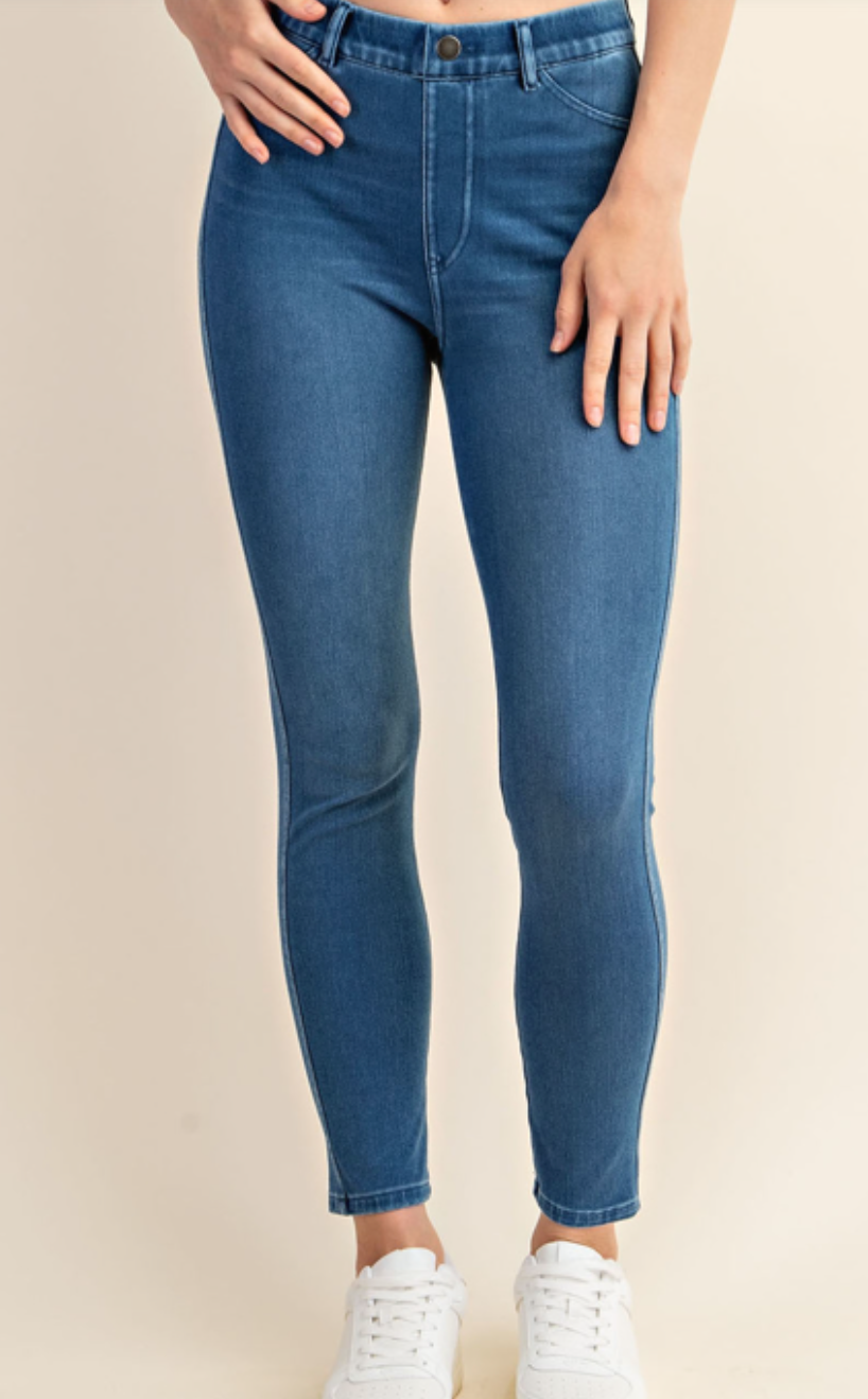 Rae Mode - COTTON STRETCH DENIM SKINNY PANTS