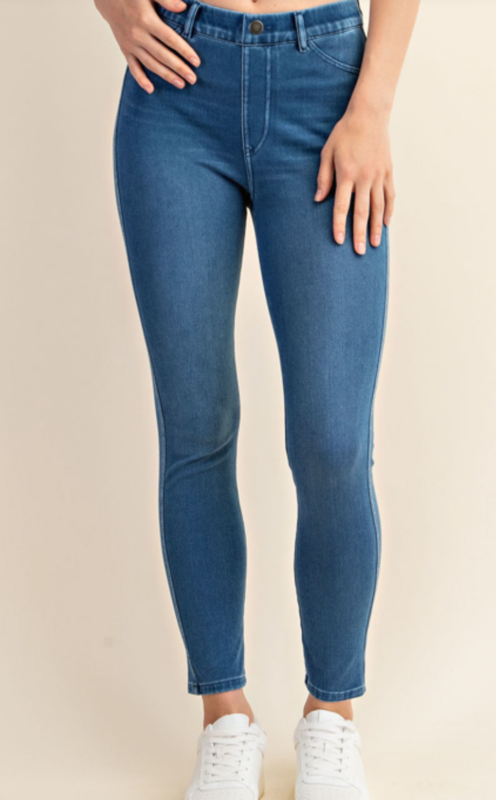 Rae Mode - COTTON STRETCH DENIM SKINNY PANTS