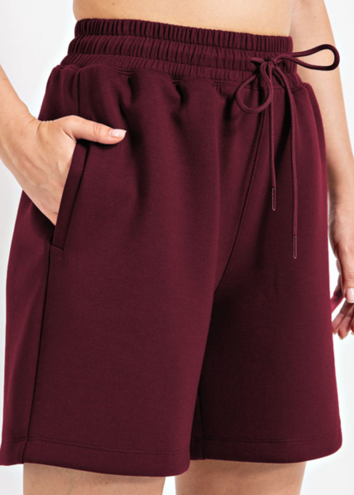 Rae Mode - PONTI SHORTS WITH SIDE POCKETS