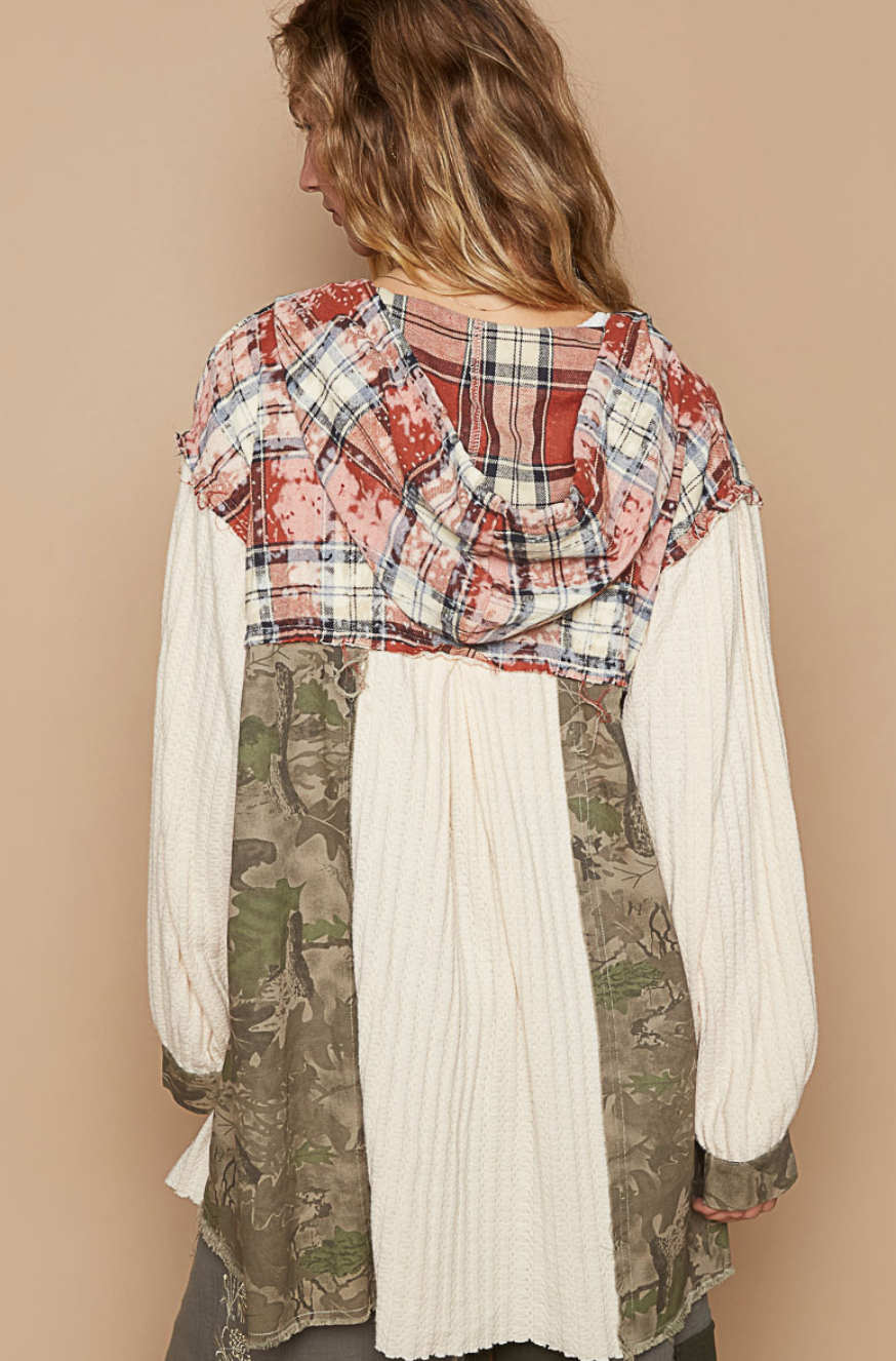 POL - Real Tree Hoodie Shacket