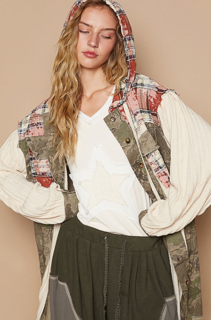 POL - Real Tree Hoodie Shacket