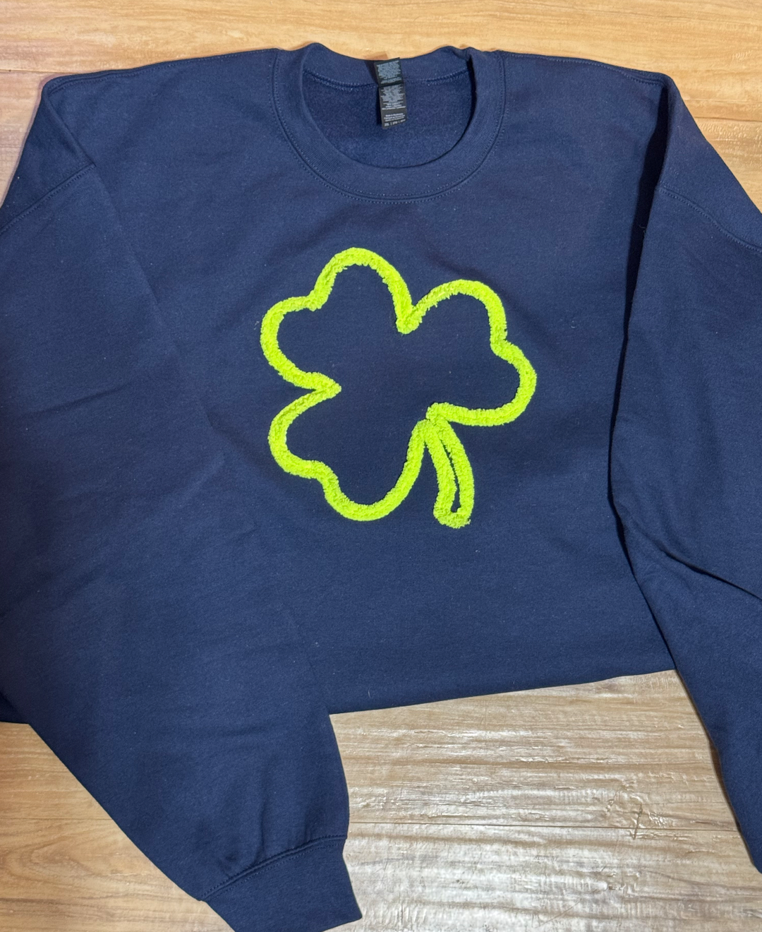 Chenille Shamrock Sweatshirt