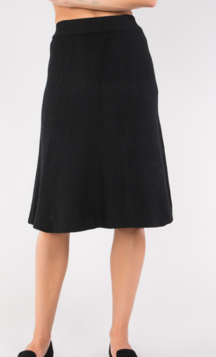 POL - High Waisted A Line Skirt