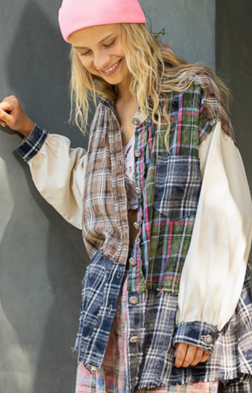 POL - Plaid Shacket