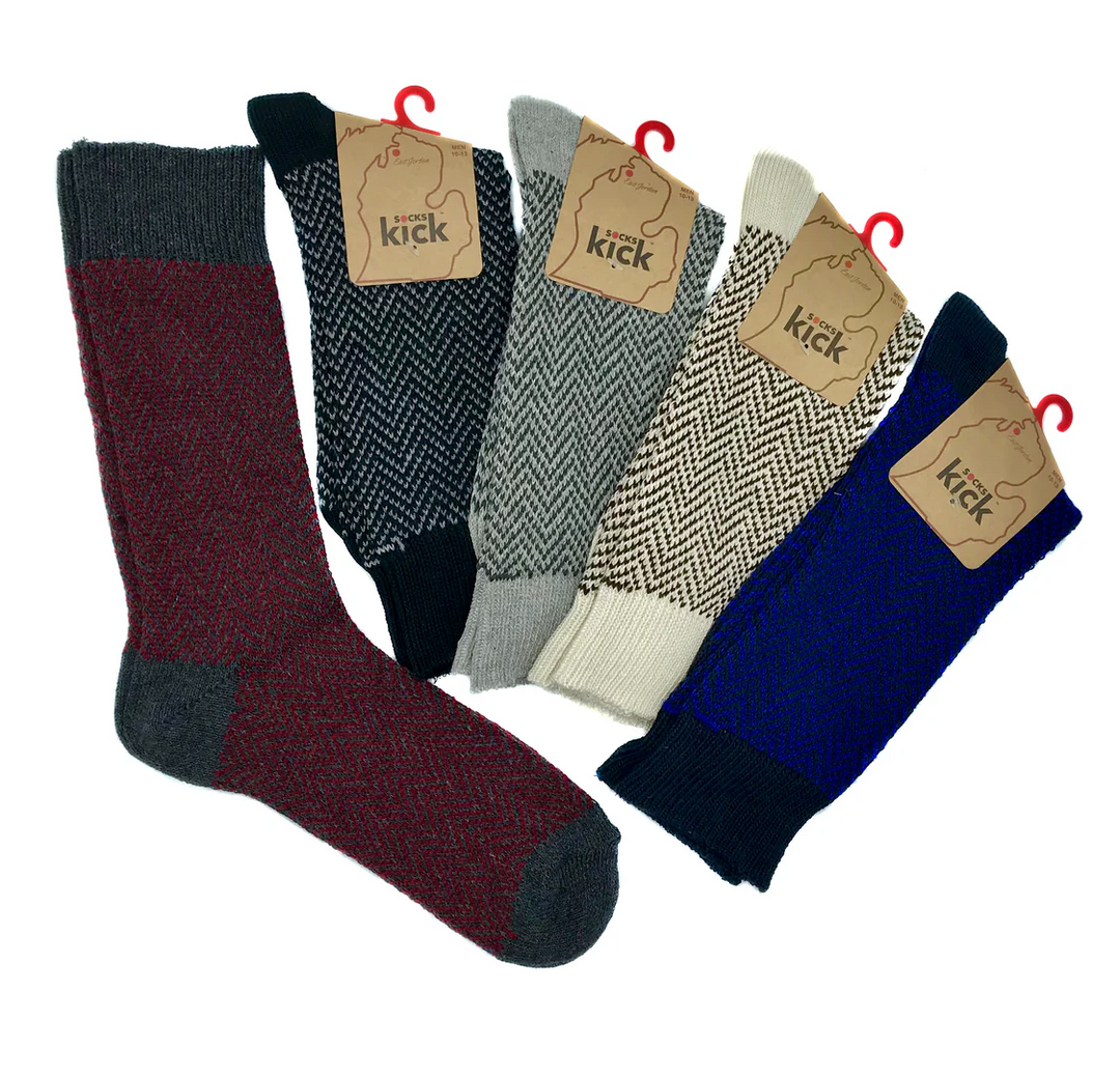 Herringbone Jacquard Socks M/L